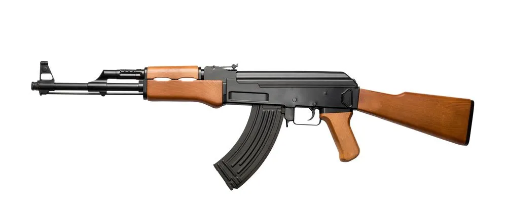Lethal Russian assault rifle: AK-47 (Credits: Nomad_Soul/Shutterstock)