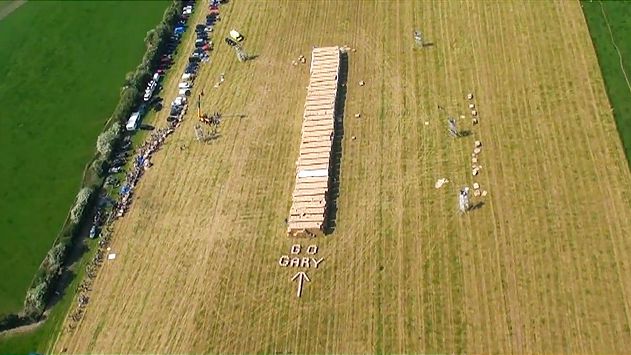 Prximity flying- landing on cardboard boxes