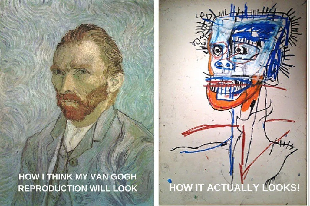 How I think my Van Gogh reproduction will look