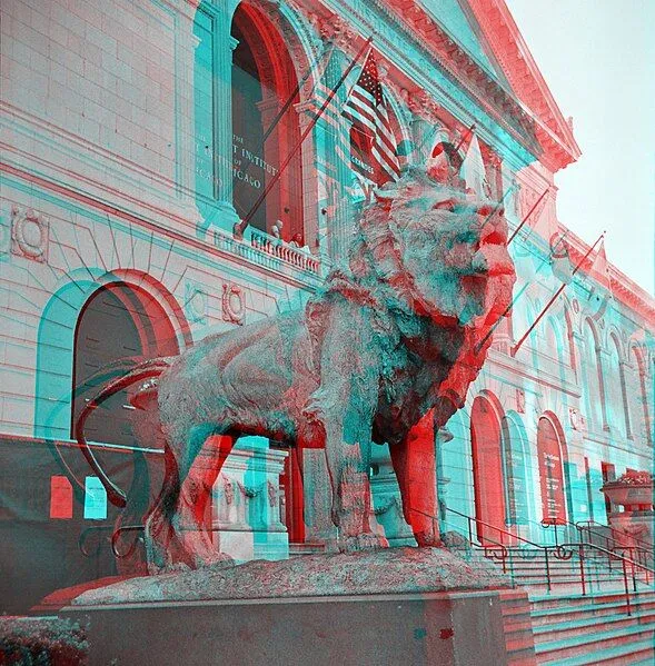 An example of an Anaglyph Image. By Kim Scarborough (Own work) [CC BY-SA 3.0 us (http://creativecommons.org/licenses/by-sa/3.0/us/deed.en)], via Wikimedia Commons