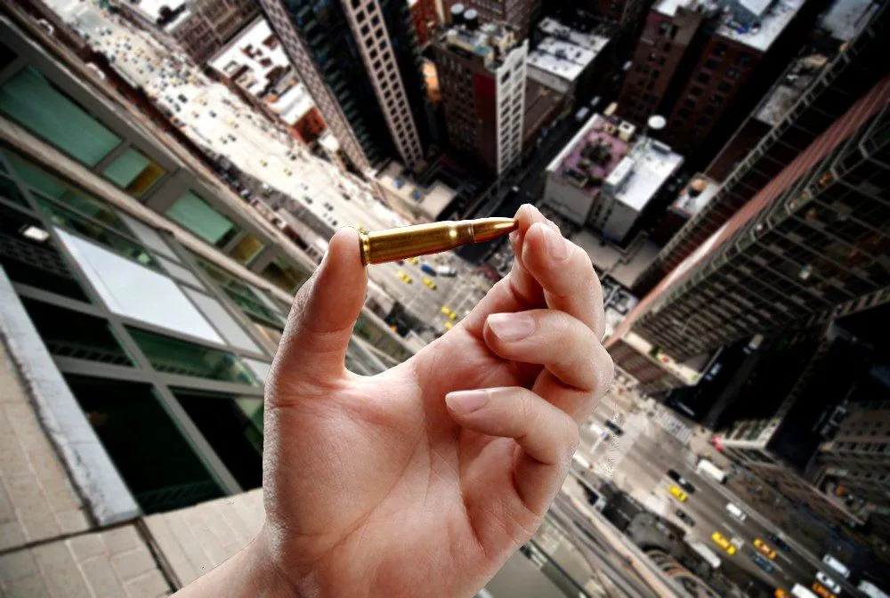 Can A Bullet Dropped From The Top Of A Building Hurt Anyone?