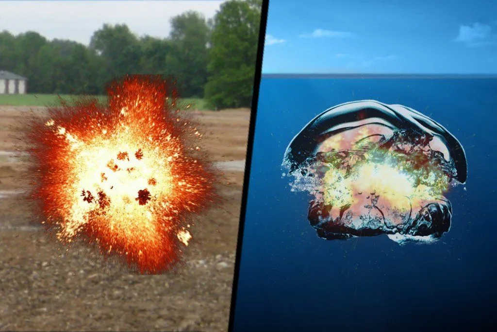 How Does A Grenade Explosion Work Underwater?