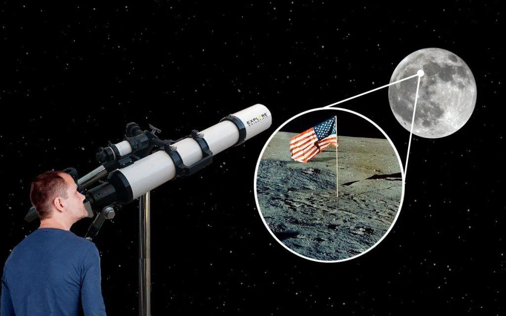 Can We Use Telescopes To See If The Moon Landings Were Real?