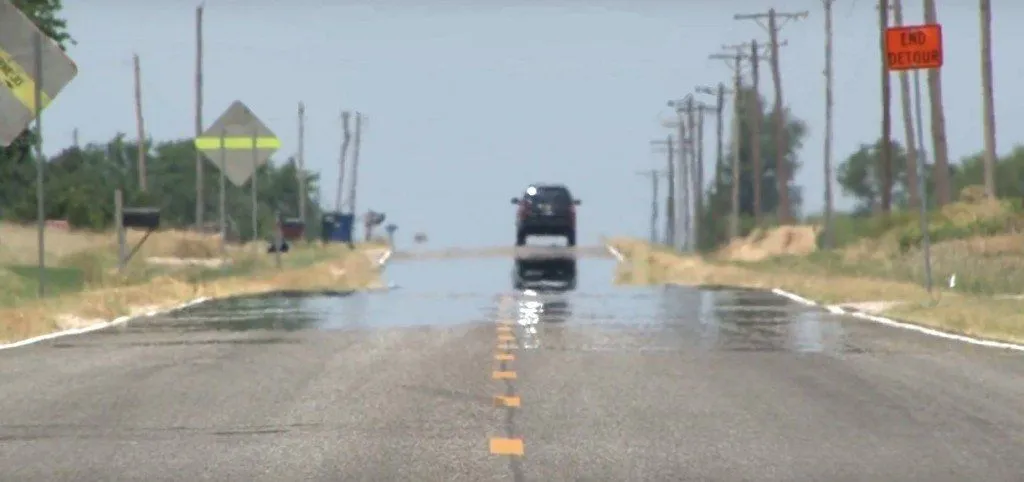 Why Do in Summers Roads Appear to be Covered in Water?