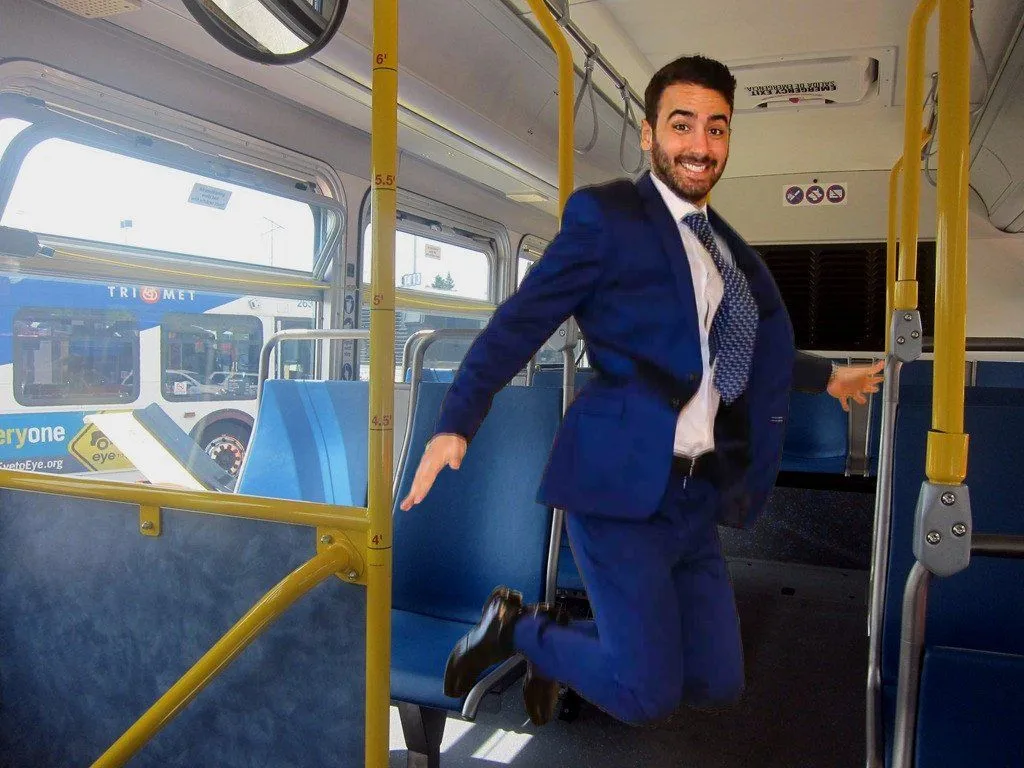 Will you landbehindthe original spot if you jump inside a moving bus? (Photo Credit : Pixabay)