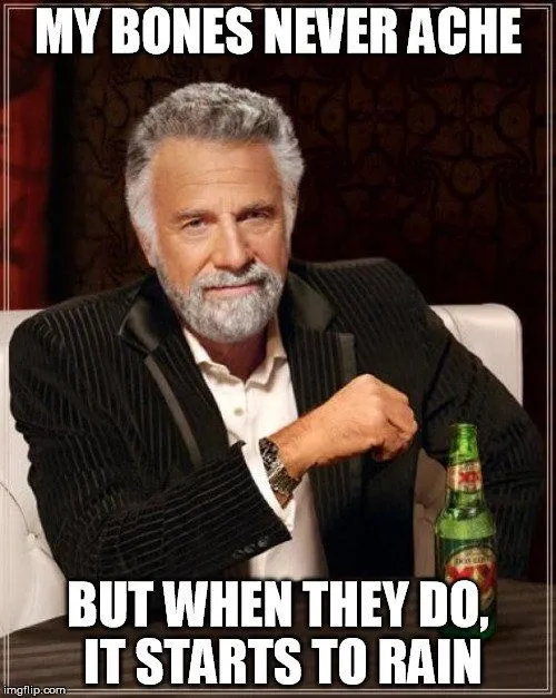 Why Do Old Injuries And Arthritis Joints Ache At The Start Of The Rainy Season?