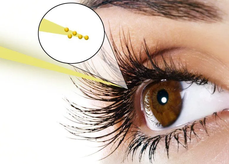 Photon going in human eye