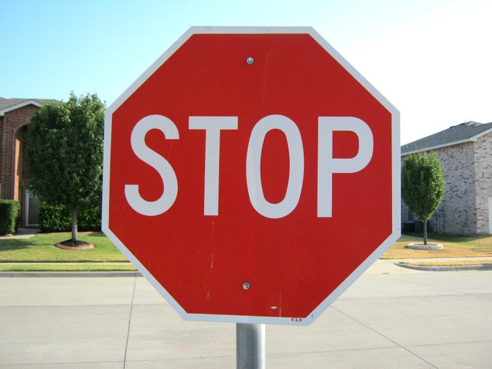 Stop sign