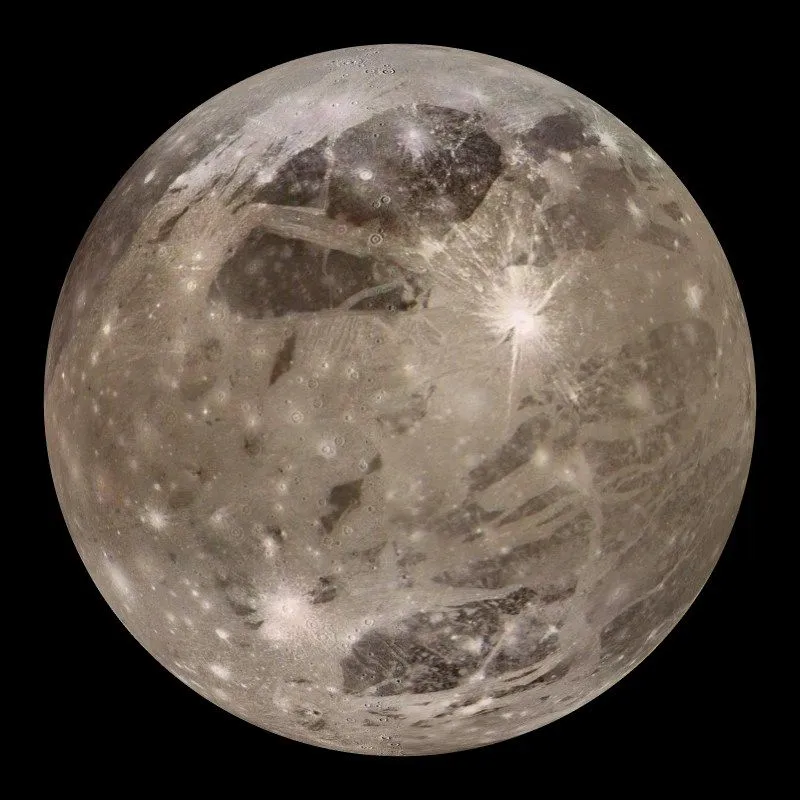 Ganymede, one of the moons of Jupiter, is bigger than Mercury! (Credits: Wikipedia)