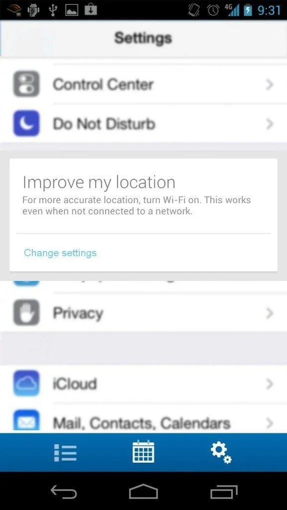 Improve my location screenshot