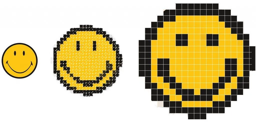 Pixels smiley