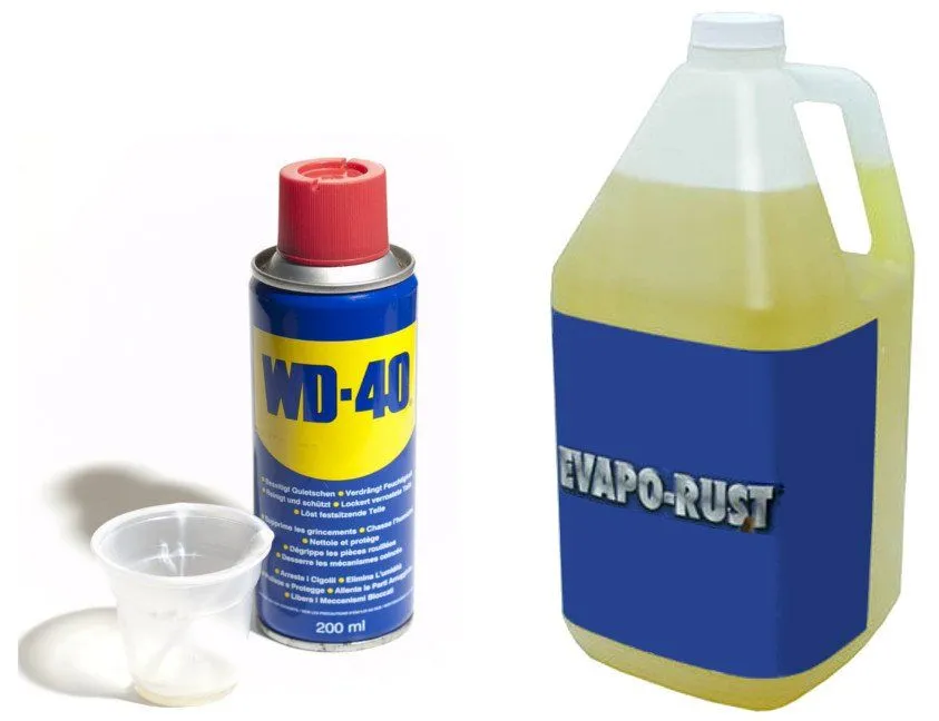 WD-40 and Evapo-Rust