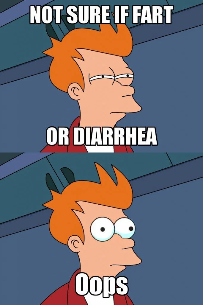 Not sure if fart or diarrhea oops meme