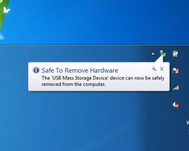 Safe to remove hardware.