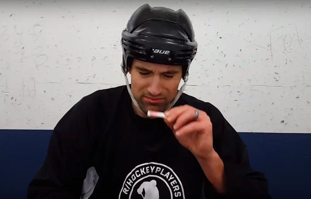 Hockey player smelling salt (Photo Credit: Youtube)