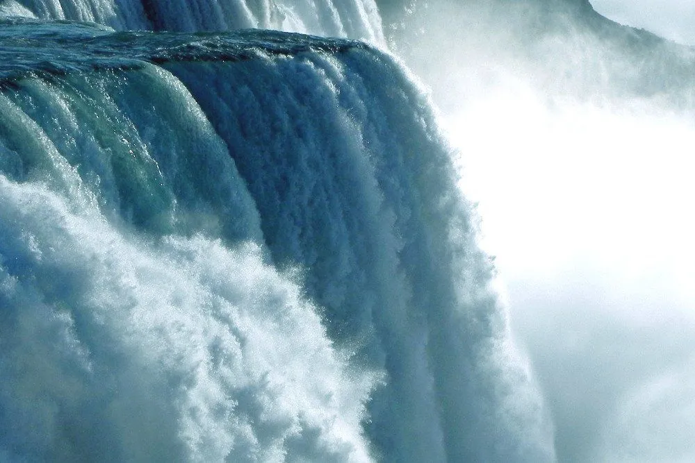 Why Does Water Appear White While Going Over A Waterfall?