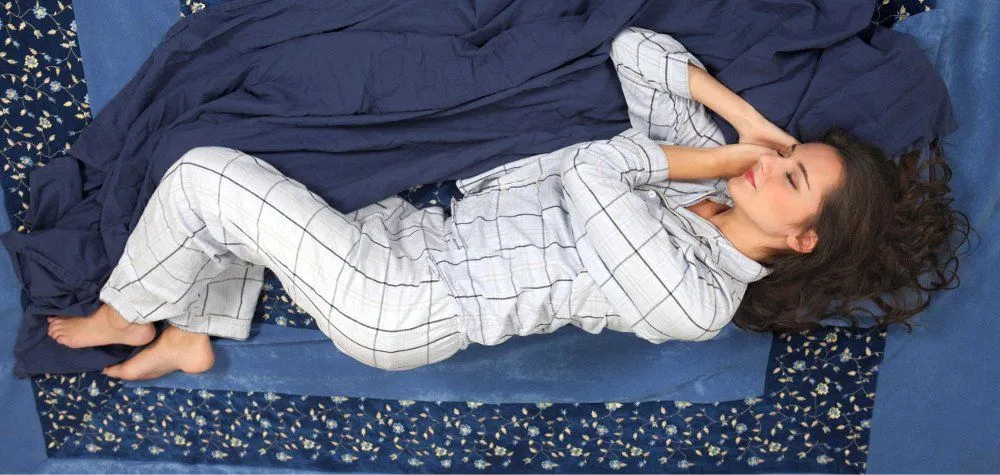 Girl sleeping position