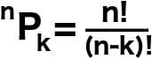 Permutation formula