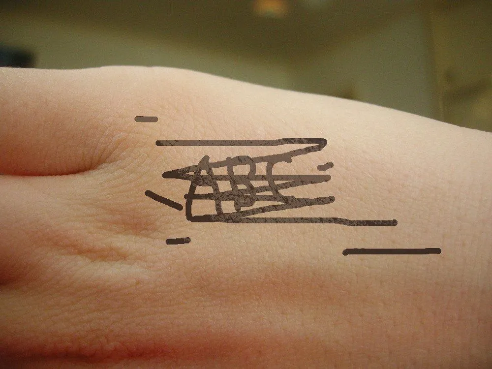 Why Permanent Marker Sticks To The Skin, But Blood Doesn't?