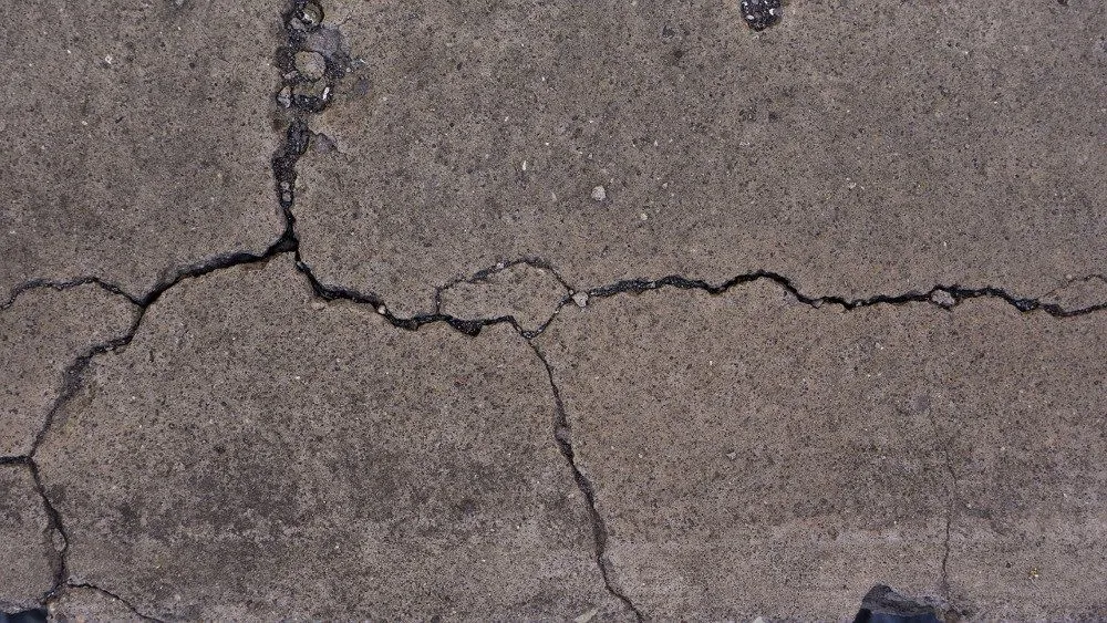 Crack in concrete