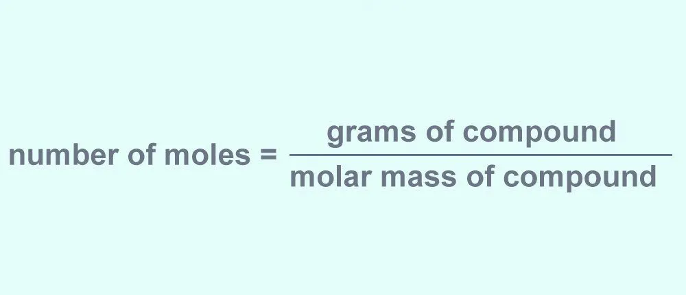 number of moles