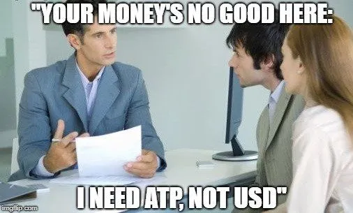 Your money's no good here