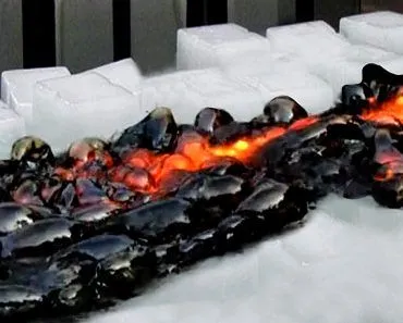 lava meets ice