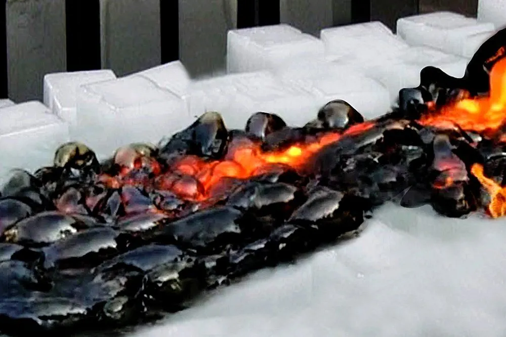 Lava On Ice: What Happens When Lava Meets Ice?