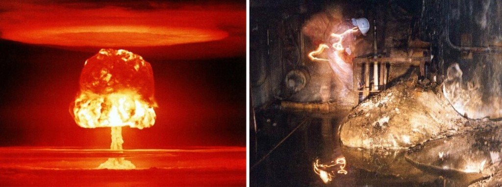 nuclear and elephant foot explosion