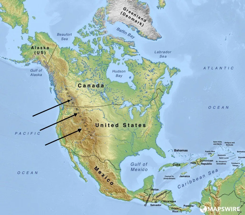 The Westerly Winds originate from the Pacific and make its way to the East Coast