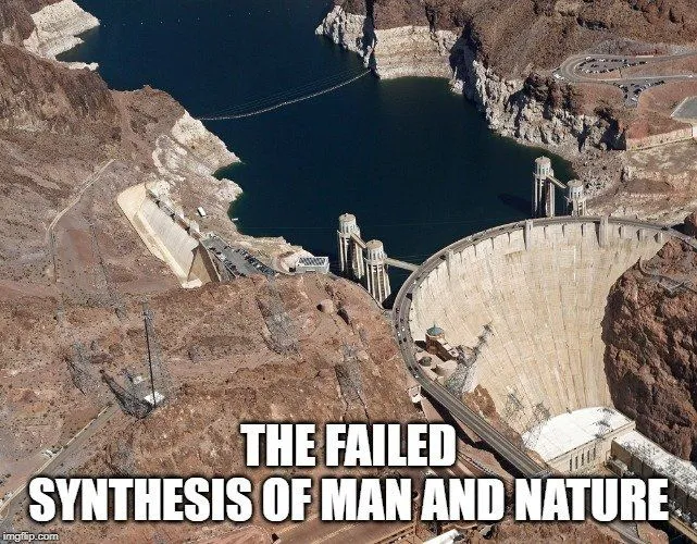 The failed synthesis of man and nature meme