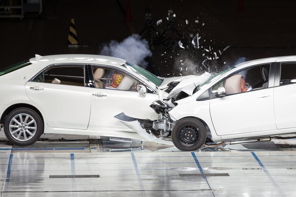 Front End Collision during a Crash Test(Benoist)s