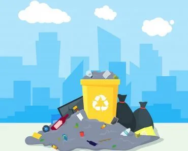 Garbage Dump or Landfill on a Urban Landscape Background Symbol of Pollution Environment(BigMouse)s