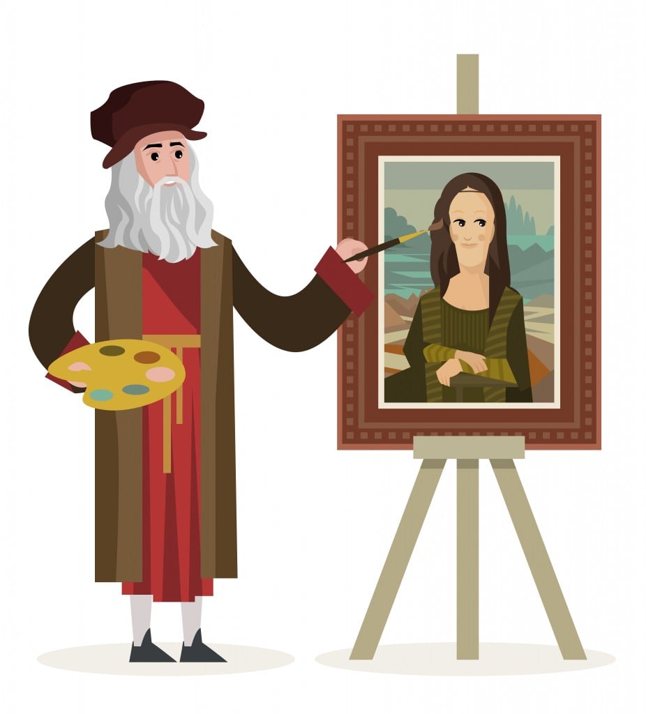 da vinci painting the mona lisa gioconda - Vector(delcarmat)S