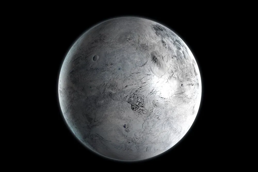 Eris dwarf planet in the outer space(Larich)s