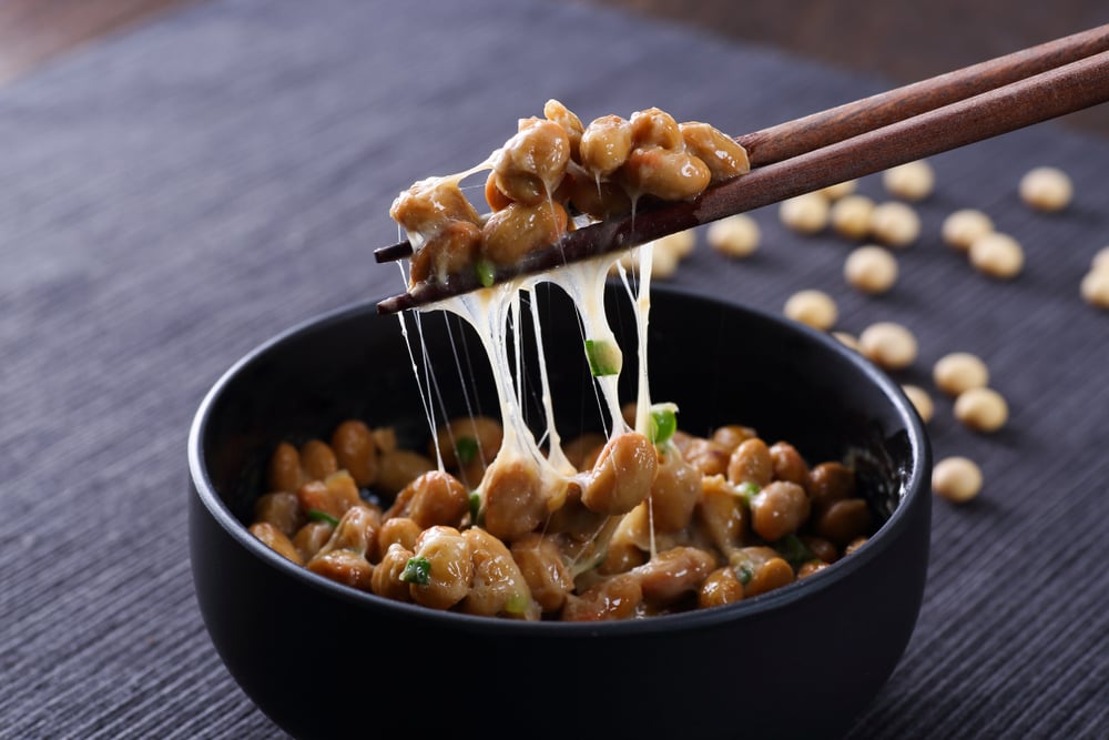 Japanese Natto on wooden table(taa22)s