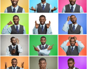 Man mood, behavior changes, swings. Collage young man expressing different emotion( ESB Professional)s