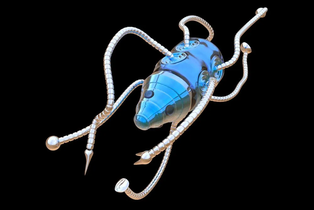 Nanobot, nanotechnology medical concept, 3D illustration( Kateryna Kon)s