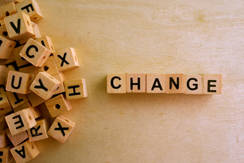 Change word cube on wood background(Sinart Creative)s