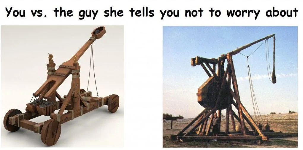 An onager vs a trebuchet