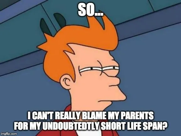 i cant blame my parents meme