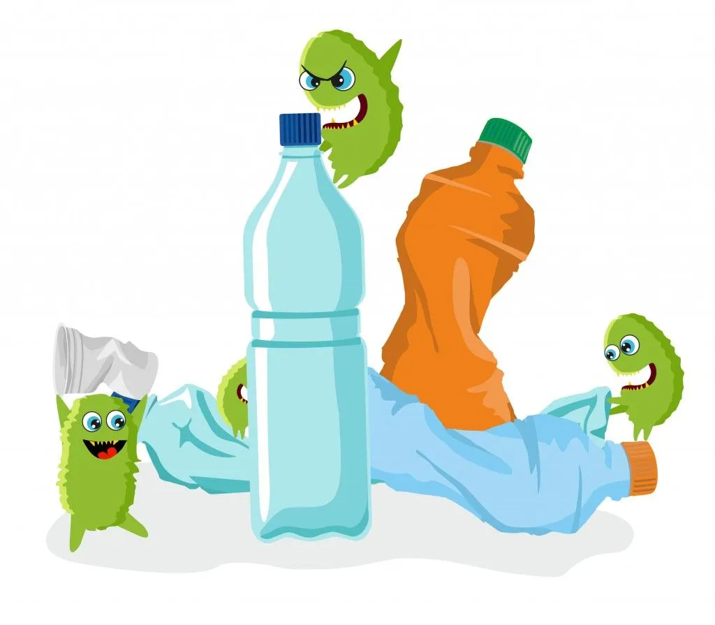 Bacteria eating plastic. Ideonella sakaiensis(Varlamova Lydmila)s