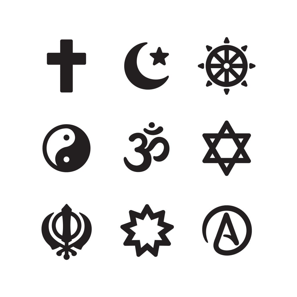 Icon set of religious symbols(Sudowoodo)s