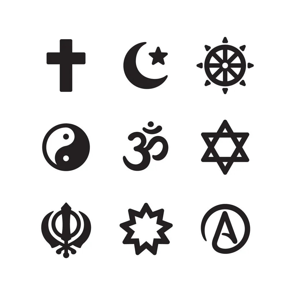 Icon set of religious symbols(Sudowoodo)s
