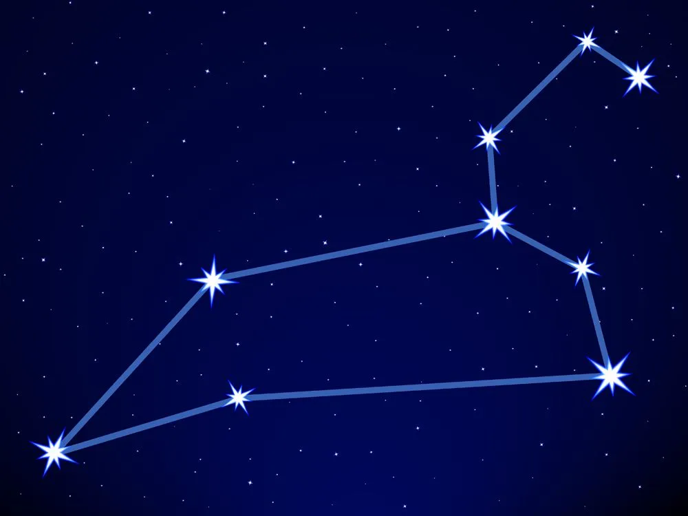 Leo constellation on the starry sky(AlexanderZam)S