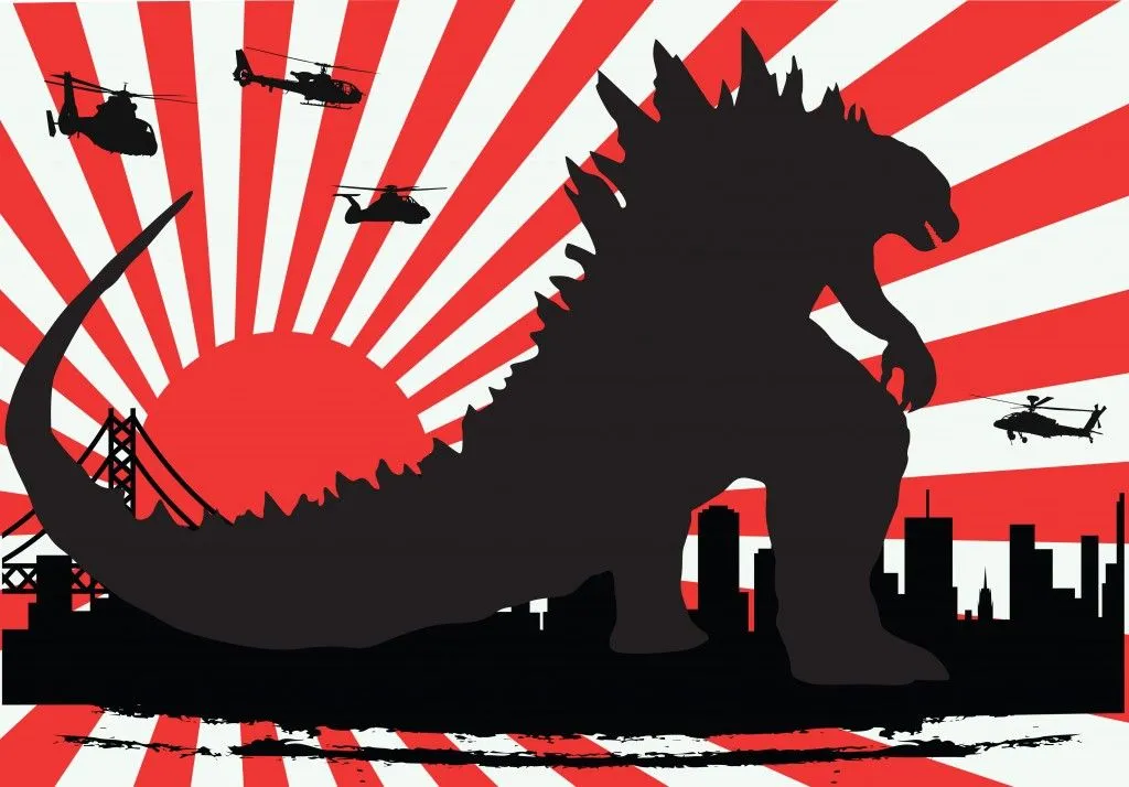 godzilla attacks the city