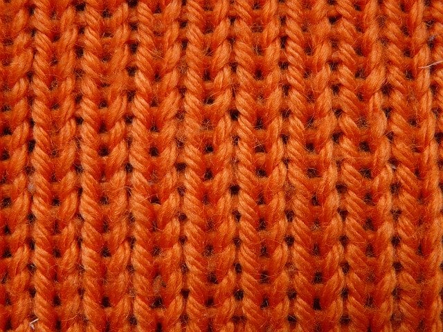 A ribbing knitting pattern