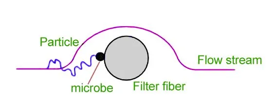Particle entrapment due to Brownian motion