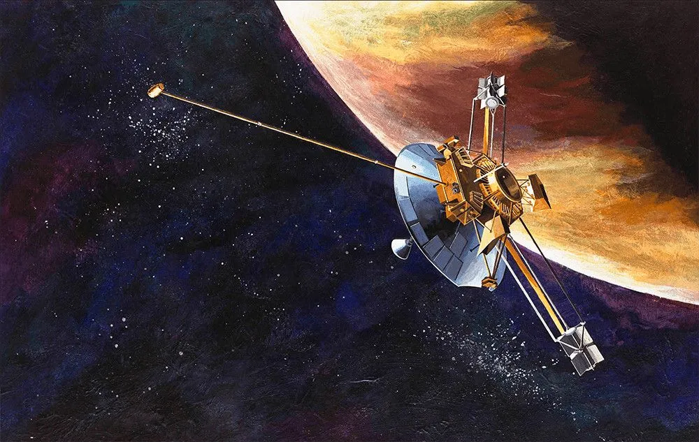 Pioneer 10, the first spacecraft to reach Jupiter in 1973, took 640 days to achieve this feat. (Credits: NASA)