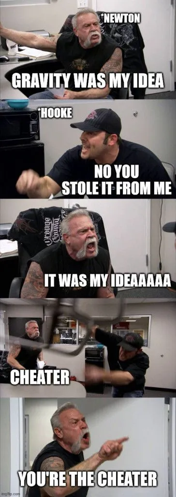 GRAVITY WAS MY IDEA meme